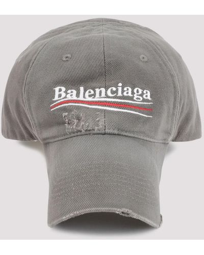 Balenciaga Political Logo Baseball Hat - Gray