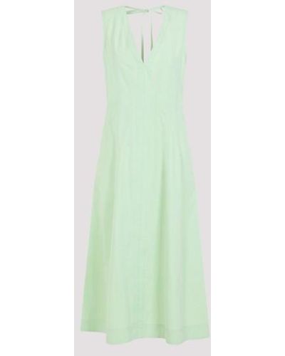 Bottega Veneta Compact Cotton Midi Dress - Green