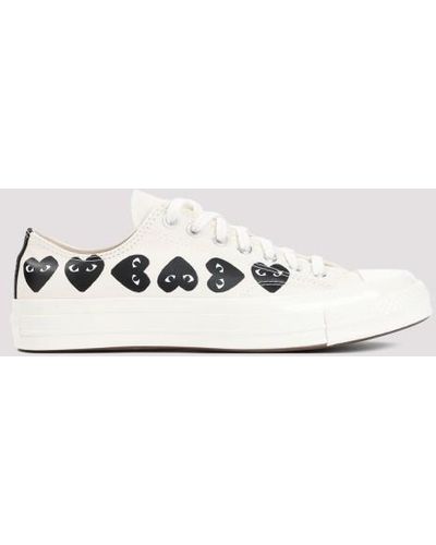 COMME DES GARÇONS PLAY Comme Des Garçonsplay Multi Heart Low Top Sneakers - White
