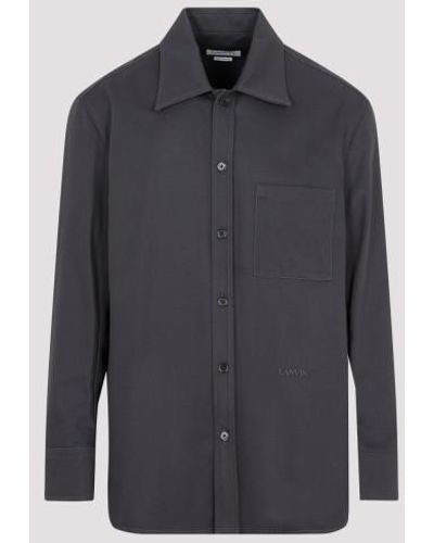 Lanvin Twisted Cocoon Overshirt - Blue