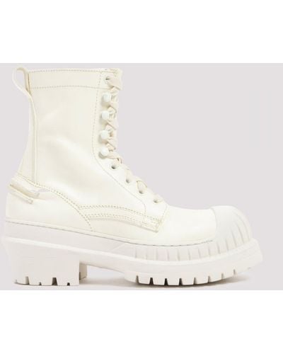 Acne Studios Leather Boots - White