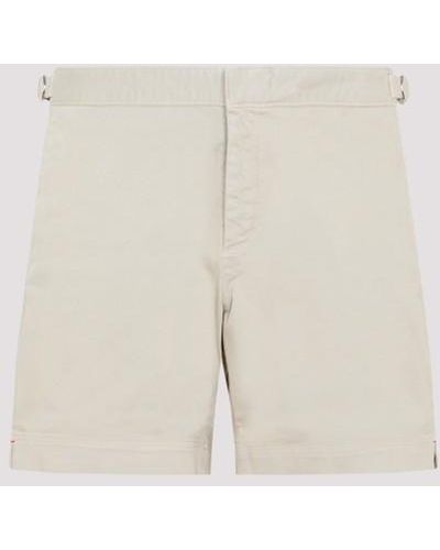 Orlebar Brown Bulldog Stretch Cotton Shorts - Natural