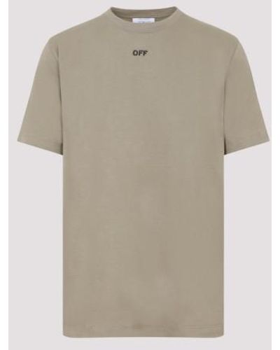 Off-White c/o Virgil Abloh Off Stitch Si Tee - Natural