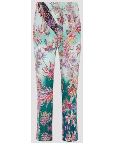 Etro Silk Pijama Pants - Multicolor