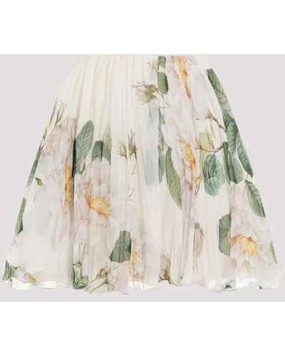 Giambattista Valli Magnolia Print Mini Skirt - Multicolor