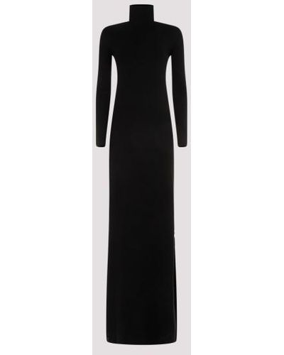 Saint Laurent Maxi Dresses - Black
