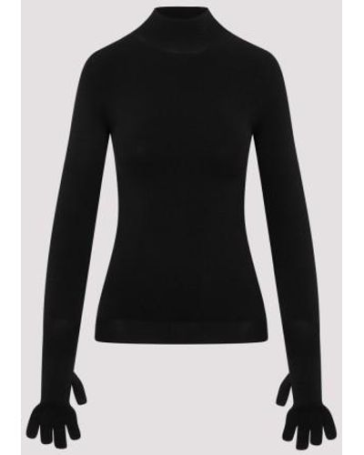 Balenciaga Gloves Sweater - Black