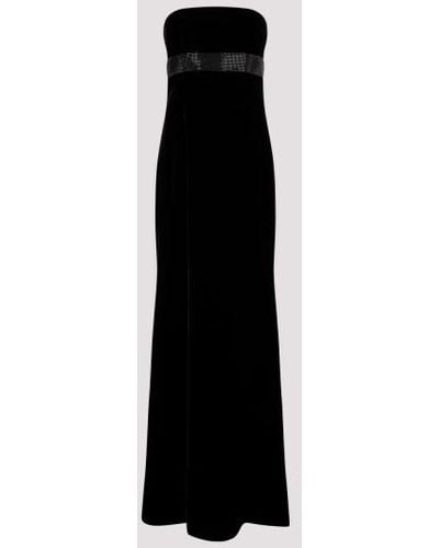 Giorgio Armani Viscose Sleeveless Dress - Black