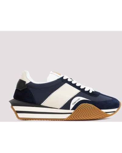 Tom Ford Techno Canvas And Suede 'james' Sneakers - Multicolor
