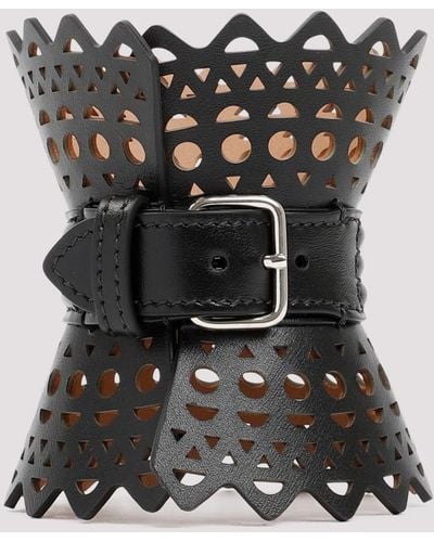 Alaïa Leather Corset Bracelet - Multicolor