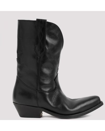 Golden Goose Wish Star Boots Shoes - Black