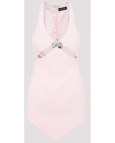 David Koma Embellished Cutout Minidress - Pink