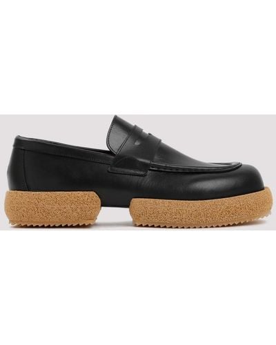 Dries Van Noten Leather Loafers - Black