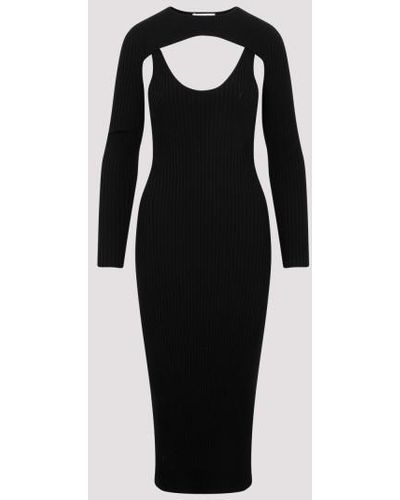 SIMKHAI X WOLFORD Contoured Ribs Dress - Black