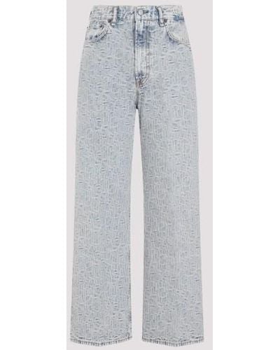 Acne Studios Blue Cotton 5 Pockets Denim Jeans - Gray