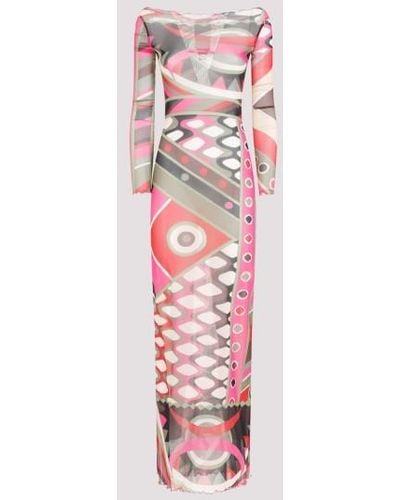 Emilio Pucci Polyamide Long Dress - Pink