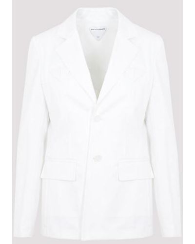 Bottega Veneta Cotton Twill Jacket - White