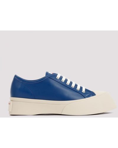 Marni Leather Pablo Sneakers Shoes - Blue
