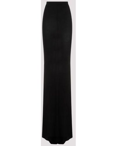 Rick Owens Pillar Long Skirt - Black
