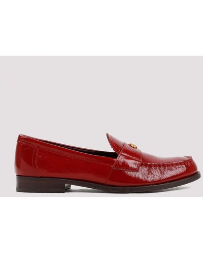 Tory Burch Perry Loafers Shoes - Red