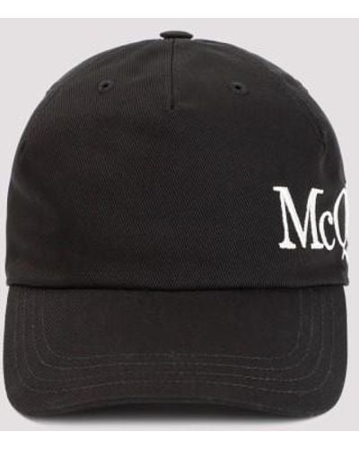 Alexander McQueen Cotton Hat - Black