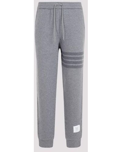 Thom Browne Sweatpants With Bar - Gray