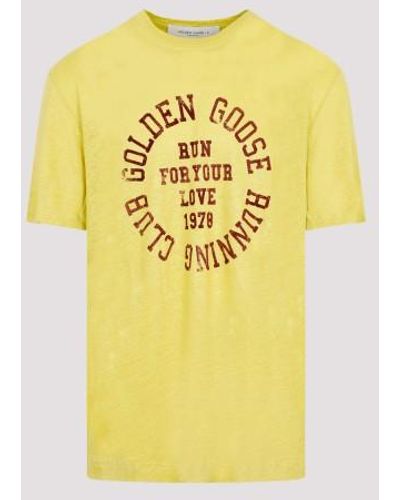 Golden Goose Goden Goose Journey Reguar T-shirt - Yellow
