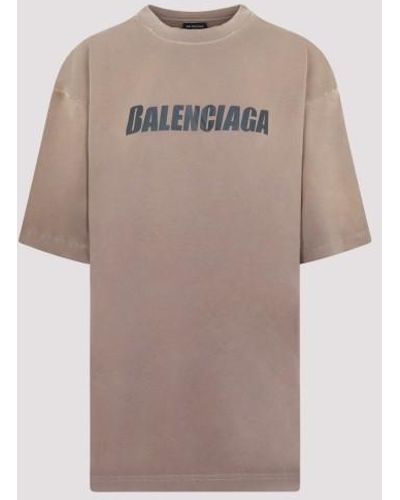 Balenciaga Boxy T-shirt - Natural