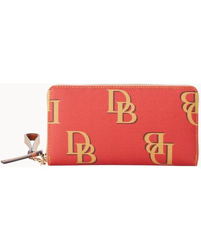 Buffalo Bills Dooney & Bourke Sporty Monogram Large Zip-Around Wristlet