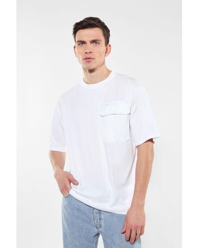 Imperial T-shirt pur coton à poche plaquée - Blanc