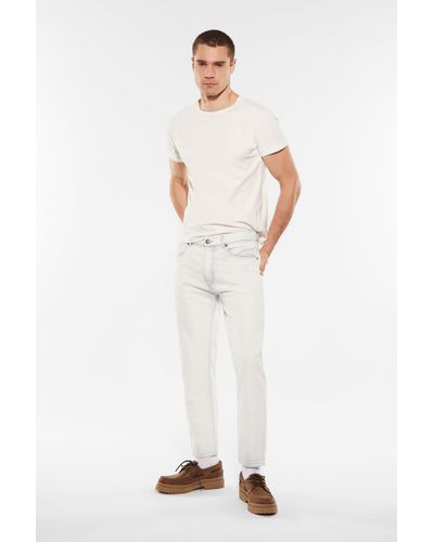 Imperial Jean slim pur coton à cinq poches - Blanc