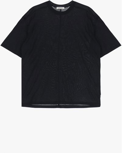 Imperial T-Shirt Oversize Monocolour Con Scollo Tondo - Nero