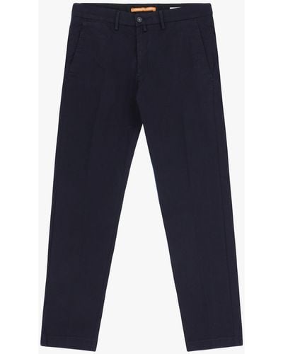 Imperial Pantaloni Slim-Fit Con Tasche Verticali - Blu