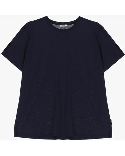 Imperial T-Shirt Monocolour Con Scollo Tondo - Blu