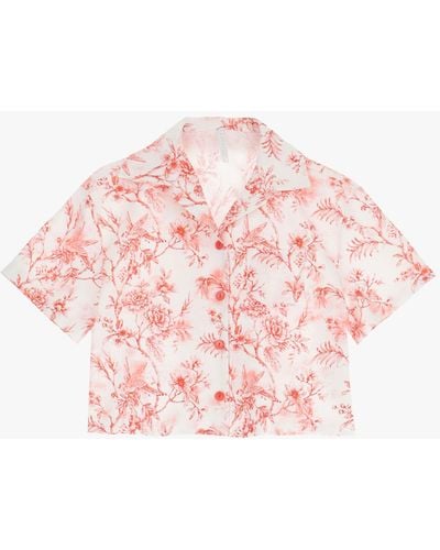 Imperial Chemise courte pur coton à motif floral - Rose