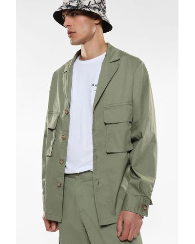 Imperial Camisa Oversize Con Bolsillos De Parche - Verde