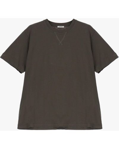 Imperial T-shirt pur coton à encolure ronde - Noir