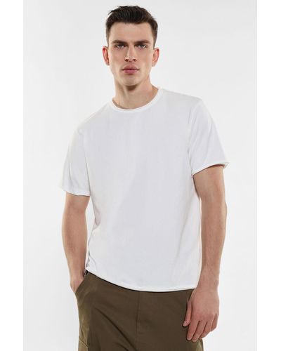 Imperial T-shirt pur coton à encolure ronde - Blanc