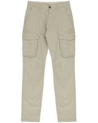 Imperial Pantalon cargo uni à poches verticales - Neutre
