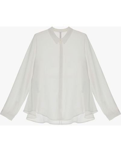Imperial Camicia Svasata Con Colletto Classico - Bianco