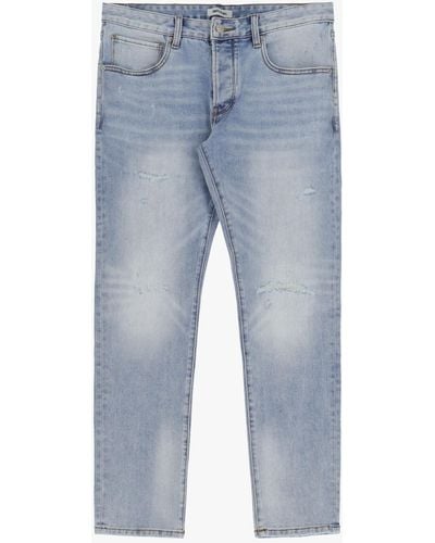 Imperial Jeans Slim-Fit Effetto Délavé Con Abrasioni - Blu