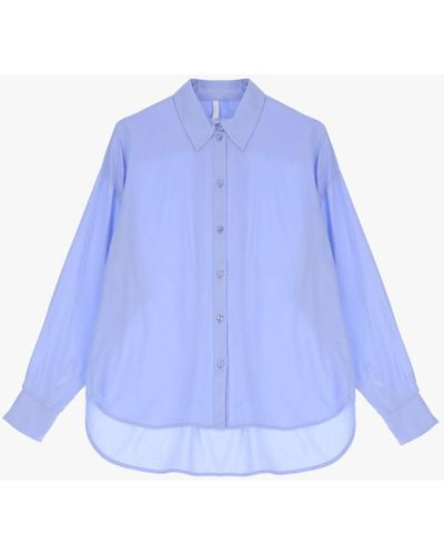 Imperial Camicia Con Colletto Classico E Spalle Scese - Blu