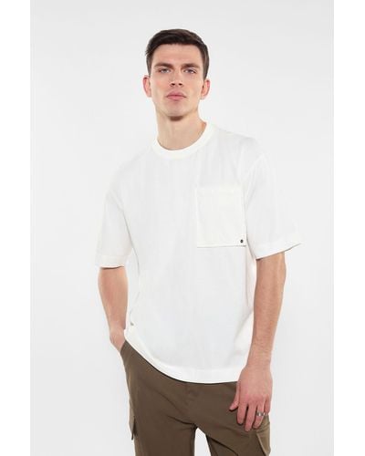 Imperial T-shirt pur coton à poche plaquée - Blanc