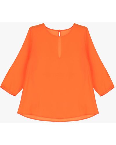 Imperial Blusa Con Scollo A Barchetta - Arancione