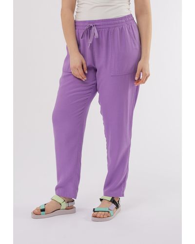 October Stoffhose, mit geradem Bein - Lila