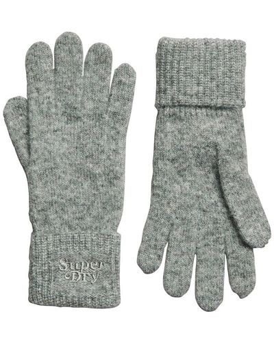 Superdry Rib Strickhandschuh Handschuhe in Schwarz | Lyst DE