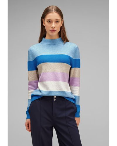 Street One Pullover mit Streifenmuster in Blau | Lyst DE