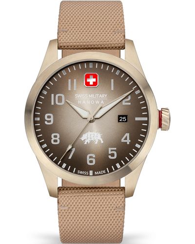 Herren-Uhren DE Grau Lyst Military Hanowa von | Swiss in