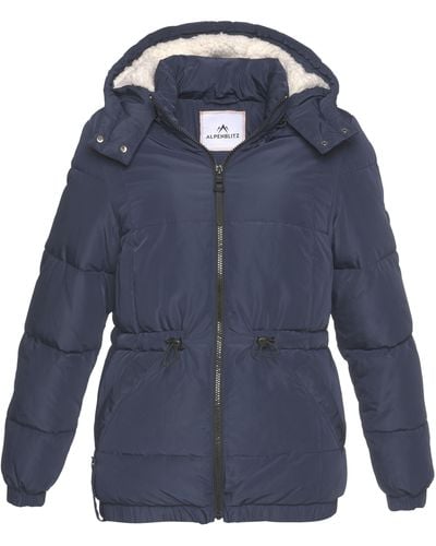 ALPENBLITZ Lyst mit Steppjacke Schnitt Kapuze, in DE in Schwarz \