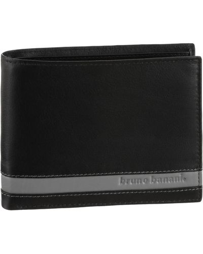 Bruno Banani Geldbörse, Leder Logo | in mit DE Grau Lyst Plakette aus